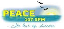 Logo for PEACE 107.5 FM