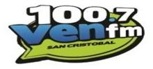 Logo for 100.7 Ven FM