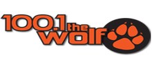 Logo for 100.1 The Wolf