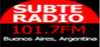 Logo for Subteradio 101.7 FM