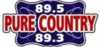 Logo for 89.7 Pure Country