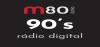 Logo for M80 Radio – 90’s