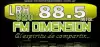 Logo for FM Dimension 88.5